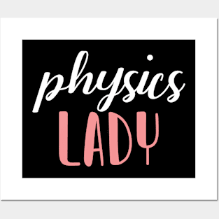 physics lady - physics girl Posters and Art